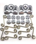 1/4 Turn Quick Release Aluminum Dzus Button with Springs and Tab Plates 10 Pack-Free Rivets !