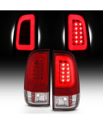 AKKON - For 08-16 Ford F250 F350 F450 F550 SuperDuty LED Tube Red Tail Brake Lamps Left Driver+Right Passenger