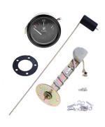 2 52mm Fuel Level Gauge Universal Car SUV w/Fuel Sensor E-1/2-F Pointer Meter 12V