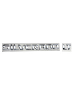 Aimoll 1pc Replacement for Silverado LT Nameplate Letter Emblem,Badge 3D Emblem for 1500HD (Chrome)