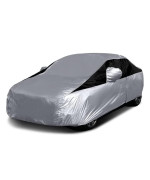 Titan Lightweight Poly 210T Car Cover for Compact Sedans 176-185. Waterproof, UV Protection, Scratch Resistant, Driver-Side Zippered Opening. Fits Corolla, Sentra, Cruz and More.