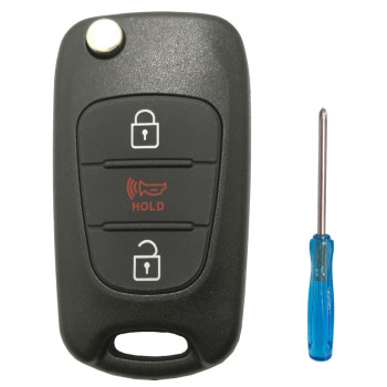 Horande Replacement Key Fob Cover Case fit for 2010-2014 Kia Soul Sportage Keyless Entry Key Fob Shell