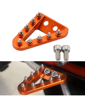 NICECNC Orange Rear Brake Pedal Step Plate Tip Compatible with KTM 125-450 XC/XCF/SX/SXF 2016 125-150-250-300-350-450-500 XC/XCF/XCW/SX/SXF/EXC/EXCF/TPi/6D 2017-2022,See Fitment