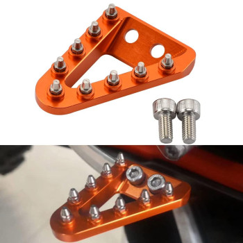 NICECNC Orange Rear Brake Pedal Step Plate Tip Compatible with KTM 125-450 XC/XCF/SX/SXF 2016 125-150-250-300-350-450-500 XC/XCF/XCW/SX/SXF/EXC/EXCF/TPi/6D 2017-2022,See Fitment