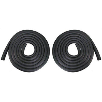 ECOTRIC Door Seals Rubber Weatherstrip Pair Set for 1973-1979 Ford Bronco F100 F150 F250 F350 Black