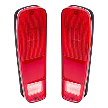 Brock Replacement Driver and Passenger Taillight Tail Lamp Compatible with 1973-1979 F100 F250 F250 Styleside Pickup Truck D4TZ13405A D4TZ13404A