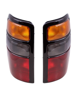 Brock Replacement Driver and Passenger Set Tail Lights Compatible with 2004-2006 Tahoe Yukon & Yukon XL/Denali Suburban