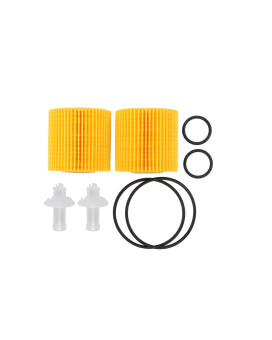 NewYall Pack of 2 Oil Filter 04152-YZZA1 w/Gasket Seal O-Ring Element