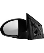 Driver Side Unpainted Side View Mirror Compatible with 2011-2015 Chevy Cruze, 2016 Chevy Cruze Limited - Power Operated, Manual Folding, Non-Heated - Parts Link : GM1320420