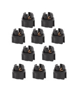 TOMALL T5 73 74 Twist Socket for Instrument Panel Dashboard Light Car Gauge Cluster Bulbs Base(Pack of 10)