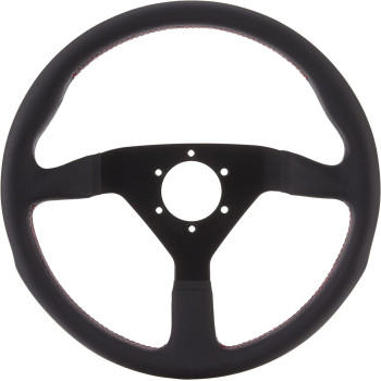 MOMO Motorsport Montecarlo Street Steering Wheel Red Stitch Leather 350mm - MCL35BK3B