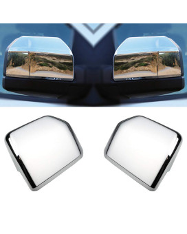 LJ INTERNATIONAL Quality Accessories Triple Chrome Plated Full Mirror Covers Compatible with Ford F150