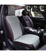 Suninbox Car Seat Covers Buckwheat Hull Universal Car Seat Covers,Bottom Seat Covers for Cars,Truck Seat Covers,Car Seat Cushion Protector Mats Pad,Gray Front Seat