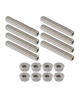 8 Pcs Stainless Exhaust Manifold Stud Nuts kit for Ford 4.6 & 5.4 Liter V8 2 Manifolds (one side)