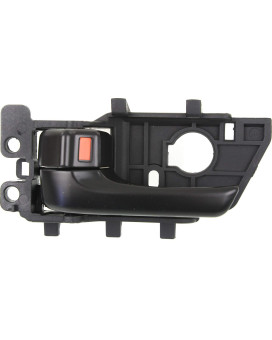 Interior Front Door Handle Compatible with KIA FORTE/FORTE KOUP 2010-2013 LH All Black (like Smooth Primed) Plastic (=REAR)