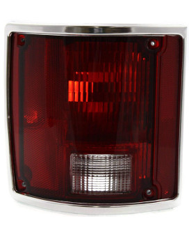 Garage-Pro Tail Light for CHEVROLET SUBURBAN 78-91 LH Lens and Housing w/Chrome Trim