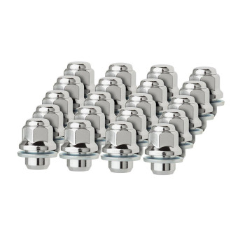 DPAccessories 20 x Chrome 12x1.25 Lug Nuts for Nissan (2009-18) Infiniti (2007-18) 40224-JK00A LCM3C5HCOCH04020