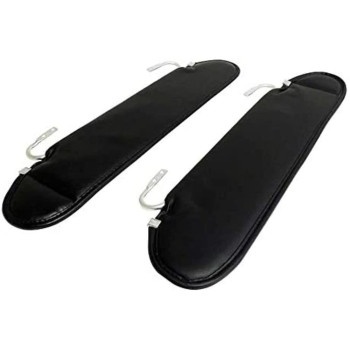 CROWN AUTO Sun Visor Set RT52005, Black