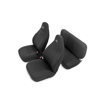 Rough Country Neoprene Seat Covers for 1997-2002 Jeep Wrangler TJ - 91000 , Black