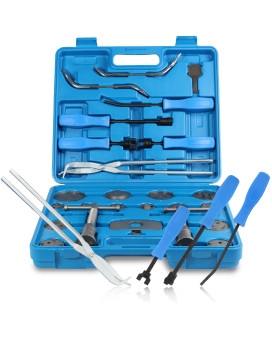 ABN Brake Tool Sets w/ 18 Pc Disc Brake Caliper Tool Kit & 8 Pc Drum Brake Tool Kit - Removal and Installation Tools