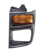 FITRITE AUTO PARTS New Front Left Driver Side Parking Light For 2008-2014 Ford Econoline Van, Lens and Housing, With Sealed Beam Head Lights FO2524103 8C2Z13201B