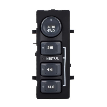 4WD Wheel Drive Switch 4x4 Transfer Case Selector Dash Switch for Chevrolet Silverado/Avalanche/Suburban 1999-2002, GMC Sierra/Yukon 1999-2002, Cadillac Escalade(EXT) 2002, Replace OE 19168767