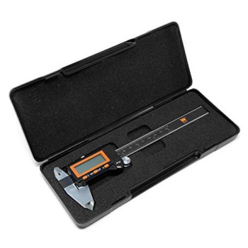 WEN 10764 Electronic 6.1 Stainless Steel Water-Resistant Digital Caliper with LCD Readout & Storage Case, IP54 Rated