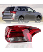 Clidr Tail Light Rear Outer Lamp Taillamp Assembly for Mitsubishi Outlander 2016-2021 Passenger Right Side 8331A185 8331A186