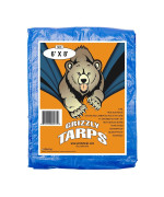 grizzly Tarp BA-gT-6X8-BL-6 5-mil Waterproof Poly Tarp cover 6x8 Tent Shelter camping Tarpaulin by grizzly Tarps, Pack of 6