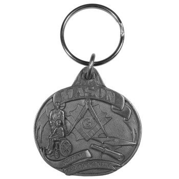 Siskiyou Mason Antiqued Key Chain