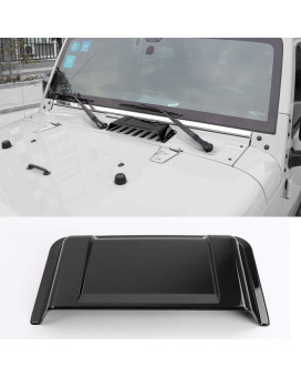 JeCar Hood Vent Hood Scoop Vent Cover for 1997-2017 Jeep Wrangler TJ JK Unlimited (Black)