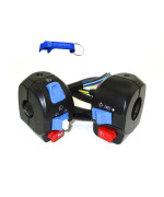 TC-Motor Aluminum 7/8'' 22mm Left Right Handle Switch Control Assembly Set for GY6 50cc 125cc 150cc Moped Scooter