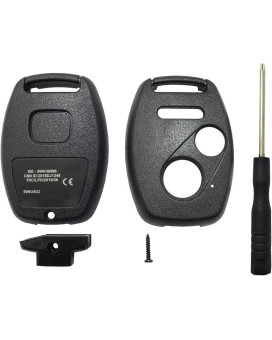 Horande Replacement Key Fob Cover Case fit for Honda 2005-2013 Ridgeline Pilot CR-V Civic Odyssey 2003-2007 Accord Keyless Entry Remote Control Key Fob Shell