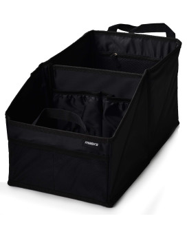 Masirs Back Seat Car Organizer, Neatly Organize Items While Traveling, Folds Flat for Easy Trunk Storage