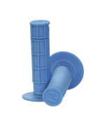 ProTaper Neon Blue Single-Density MX Grips 1/2 Waffle Pair Custom Kraton Rubber Compound 024038