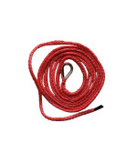 QIQU 1/4*10ft ATV Plow Lift Rope,Snow Plow Lift Rope,Synthetic Rope,Snow Plow Attachments (Red)