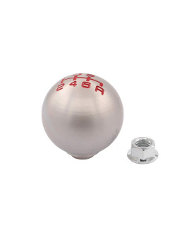 XtremeAmazing Aluminum Round Ball 6 Speed Manual Gear Stick Shift Shifter Lever Knob M10 x 1.5 Thread Screw Adapter Nuts for FD2 RSX FA5 FG2 FB6 S2000 Type-R