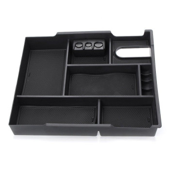 Mallofusa Interior Car Center Console Armrest Storage Organizer Holder Tray Box Bin Compatible for Toyota Tundra 2014-2018 Accessories