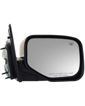 Kool Vue Mirror Passenger Side Compatible with 2007-2011 Honda CR-V Power Glass, Heated - HO1321232