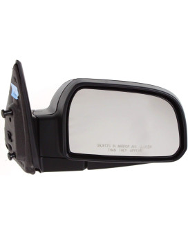 Kool Vue Passenger Side Mirror Compatible with 2005-2009 Hyundai Tucson Manual Folding, Paintable, Power Glass - HY1321153