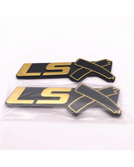 2PCS Word LSX Car 3D Letter Fender Side Or Rear Trunk Emblem ABS Name Plate Sticker Decal for Camaro Corvette Silverado