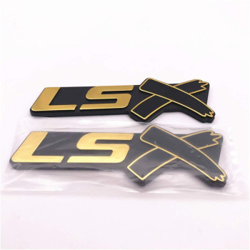 2PCS Word LSX Car 3D Letter Fender Side Or Rear Trunk Emblem ABS Name Plate Sticker Decal for Camaro Corvette Silverado