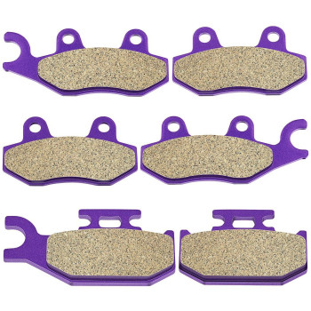 OCPTY Carbon Fiber Brake Pads Fit for 2004 2005 2006 2007 for Yamaha Rhino 660 All