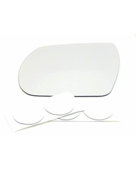 Fits 07-12 Veracruz Left Driver Side Mirror Glass W/o Backing Plate. Non Heated Non Auto Dimming Comes with Adhesive, USA