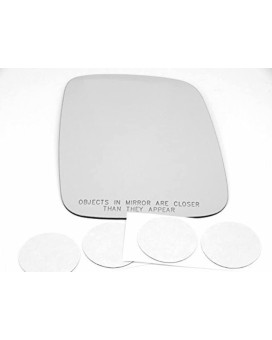 Fits 92-03 VW Eurovan Right Passenger Mirror Glass Lens w/Adhesive USA no backing plate