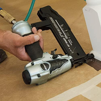 Metabo HPT Brad Nailer Kit | Pro Preferred Brand of Pneumatic Nailers | 18 Gauge | Accepts 5/8 to 2-Inch Brad Nails | Ideal for Trim Work, Furniture Building & Other Finish Applications | NT50AE2