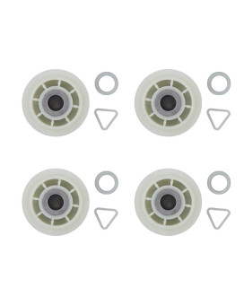 ApplianPar 279640 Dryer Idler Roller Pulley Kit Replacement for Whirlpool Kenmore Maytag 3388672, 697692, AP3094197, ER279640, W10468057 Pack of 4