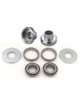 Chrome Neck Cups Cup Set Timken Bearings Kit Harley Chopper Bobber Custom 12253