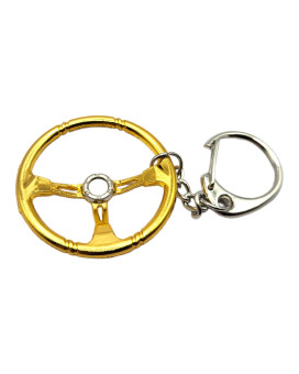 GT//Rotors Sparco Style Steering Wheel Metal Keychain (Black)