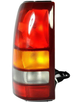 Dependable Direct Passenger Side (RH) Tail Light Lamp For 1999-2002 CHEVY SILVERADO 1500 and 1999-2002 GMC SIERRA 1500 GM2801173 Includes Bulb